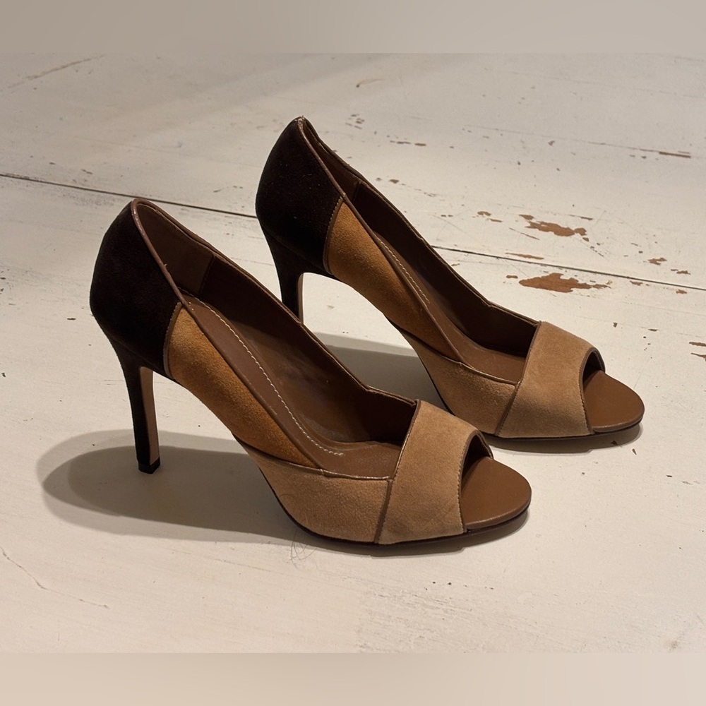 Joey Tan and Brown Heels